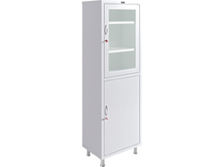 Медицинский шкаф Промет Hilfe MD 1 1760 R, двухстворчатый (2 двери) с ключевыми замками, 4 полки