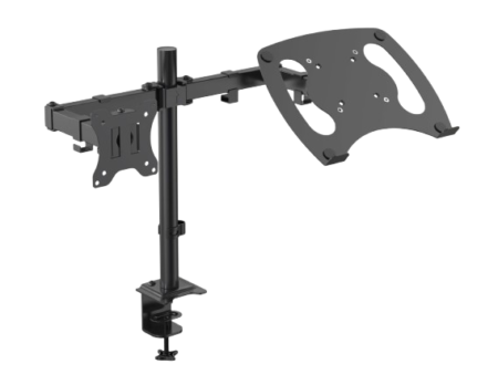 Кронштейн для монитора и ноутбука VM-D54+D15 VESA 75×75/100×100 с держателем ноутбука