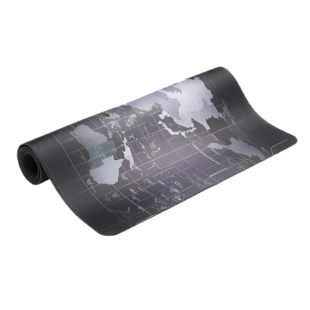 Большой коврик для мыши ErgoPad 1000×400 мм с картой мира для компьютера