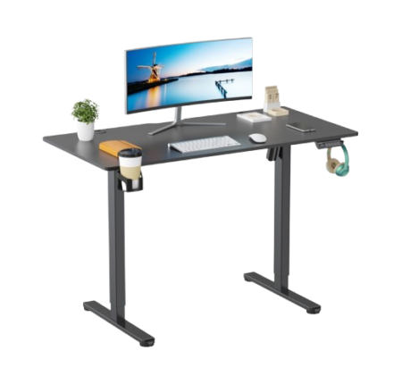 Стол с электрической регулировкой высоты Basic 24 черный 140×60 см