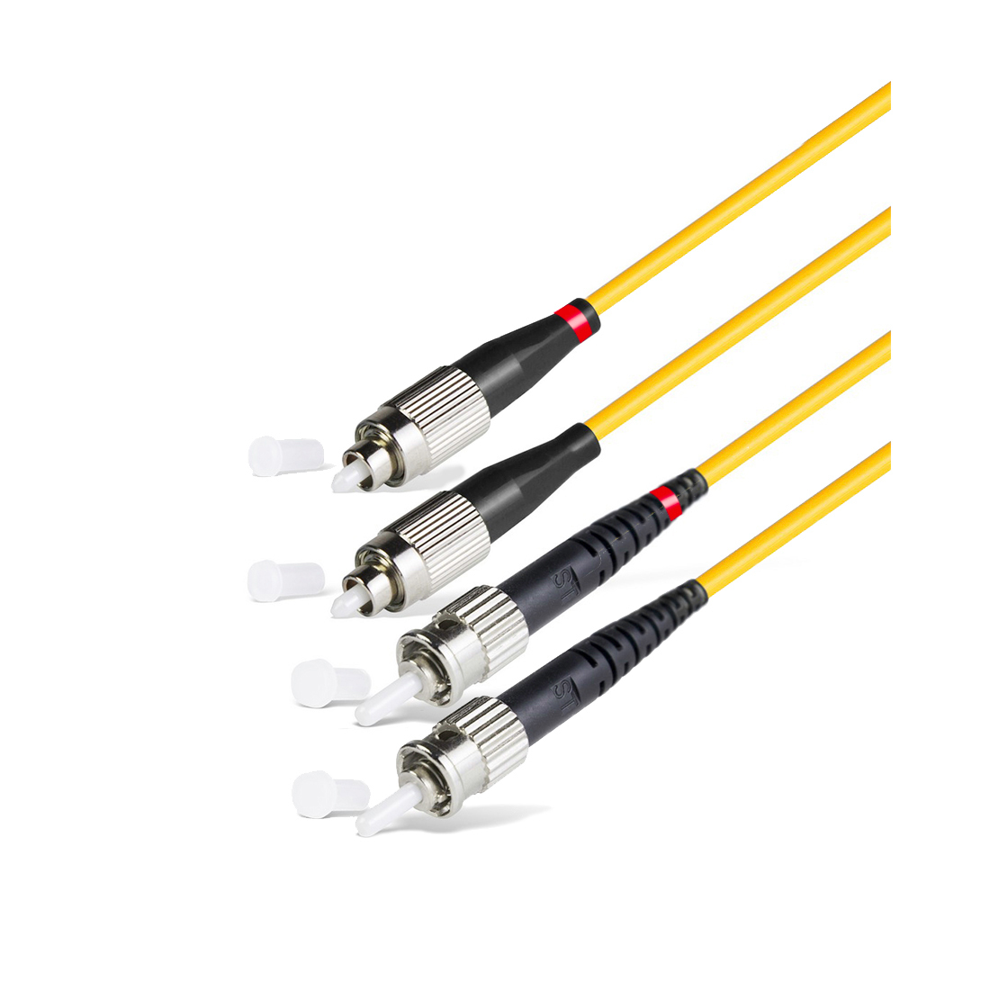 Патч корд оптоволоконный,, FC/UPC-ST/UPC SM 9/125 Duplex 3.0мм 1 м, LSZH