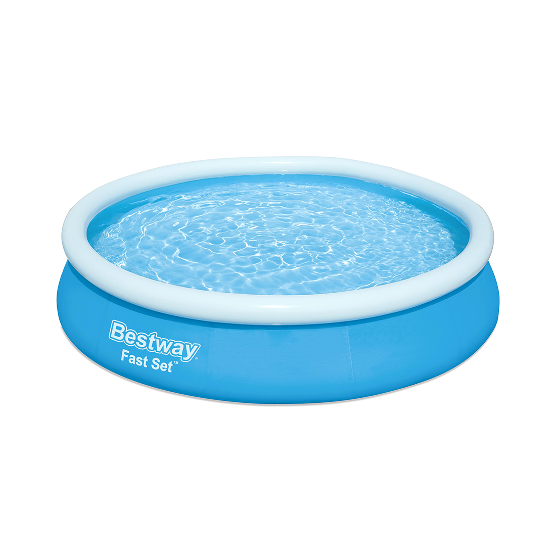 Семейный надувной бассейн Fast Set 366 х 76 см, BESTWAY, 57273, Винил, 5377 л., Голубой, Цветная коробка