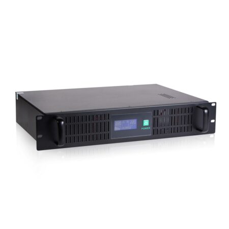 Источник бесперебойного питания, SVC, RTO-1.5K-LCD, Мощность 1500ВА/900Вт, RTO-серия, Стоечный 2U, LCDTel.line, Smart, Диапазон работы AVR:165-275В, Бат.:12В/9Ah*2шт., Вых: 3 Shuko CEE7, Чёрный