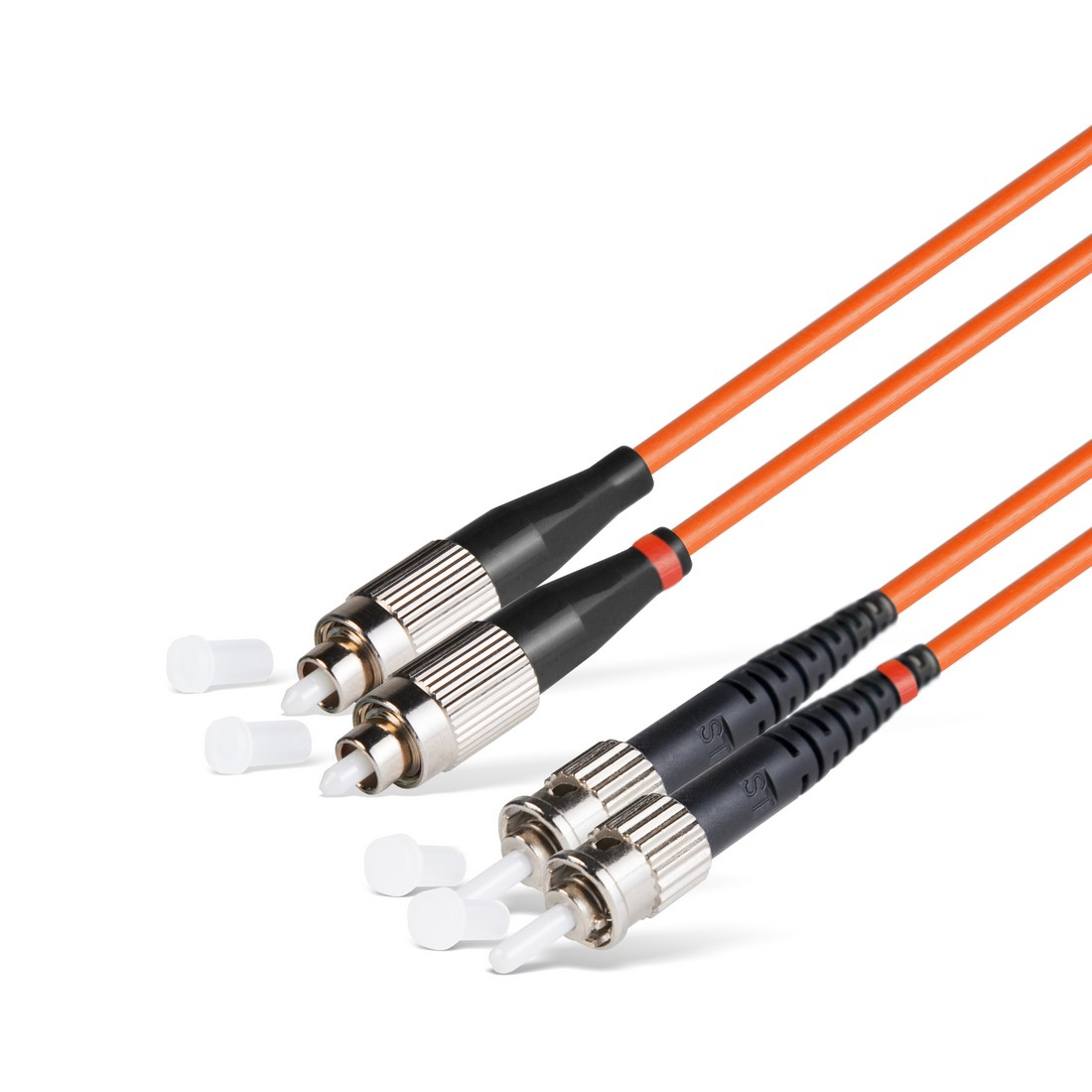 Патч корд оптоволоконный,, FC/UPC-ST/UPC MM OM2 50/125 Duplex 3.0мм 1 м, LSZH