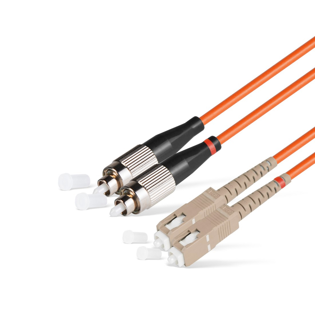 Патч корд оптоволоконный,, SC/UPC-FC/UPC MM OM2 50/125 Duplex 3.0мм 1 м, LSZH