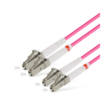 Патч корд оптоволоконный,, LC/UPC-LC/UPC MM OM4 50/125 Duplex 3.0мм 1 м, LSZH