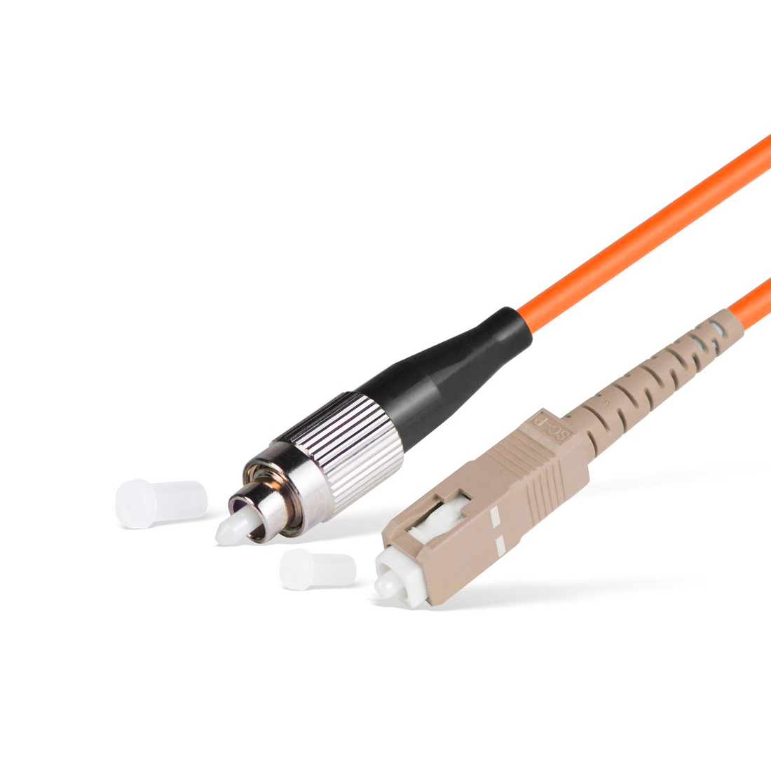 Патч корд оптоволоконный,, FC/UPC-SC/UPC MM OM1 62.5/125 Simplex 3.0мм 1 м, LSZH