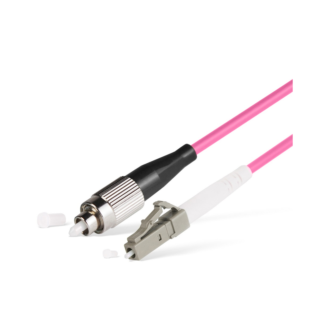 Патч корд оптоволоконный,, FC/UPC-LC/UPC MM OM4 50/125 Simplex 3.0мм 1 м, LSZH
