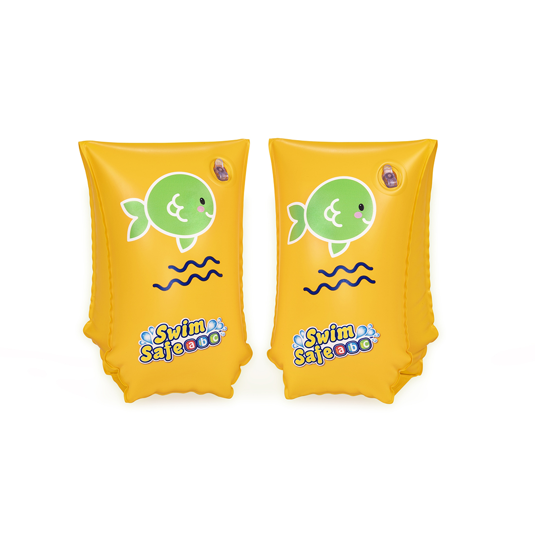 Нарукавники для плавания Wondersplash 30 х 15 см, BESTWAY, 32110, Винил, 5-12 лет, Двухкамерные, Жёлтые, Цветная коробка