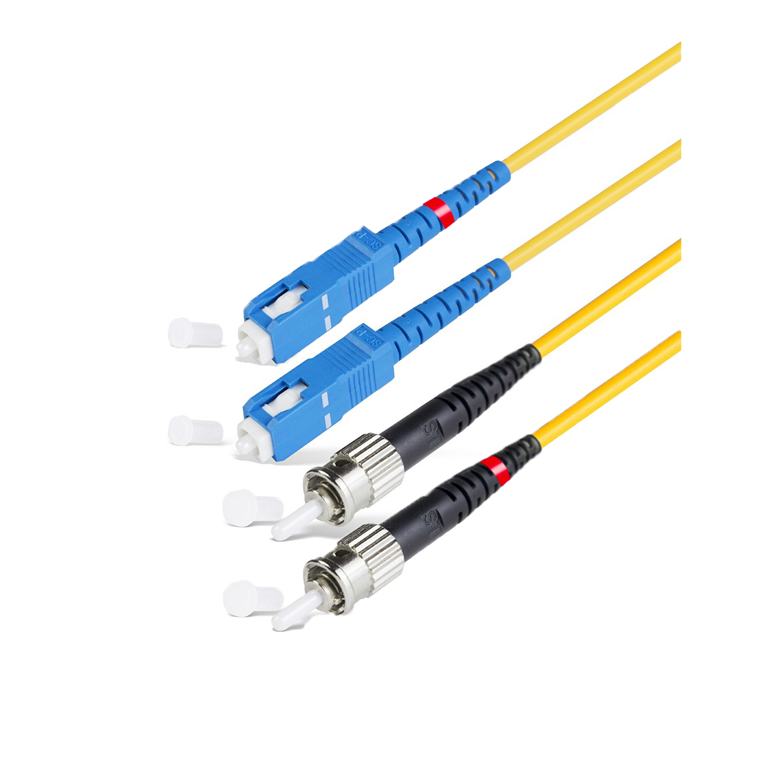 Патч корд оптоволоконный,, SC/UPC-ST/UPC SM 9/125 Duplex 2.0мм 1 м, LSZH