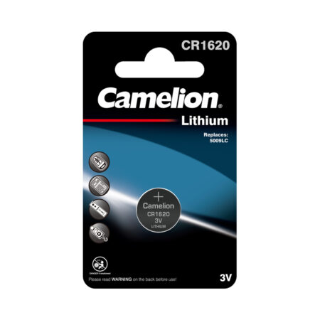 Батарейка, CAMELION, CR1620-BP1, Lithium Battery, CR1620, 3V, 70 mAh, 1 шт.