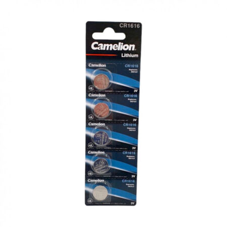 Батарейка, CAMELION, CR1616-BP5, Lithium Battery, CR1616, 3V, 220 mAh, 5 шт в блистере
