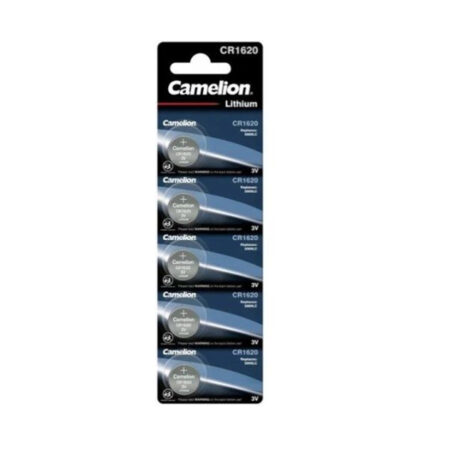 Батарейка, CAMELION, CR1620-BP5, Lithium Battery, CR1620, 3V, 220 mAh, 5 шт. в блистере