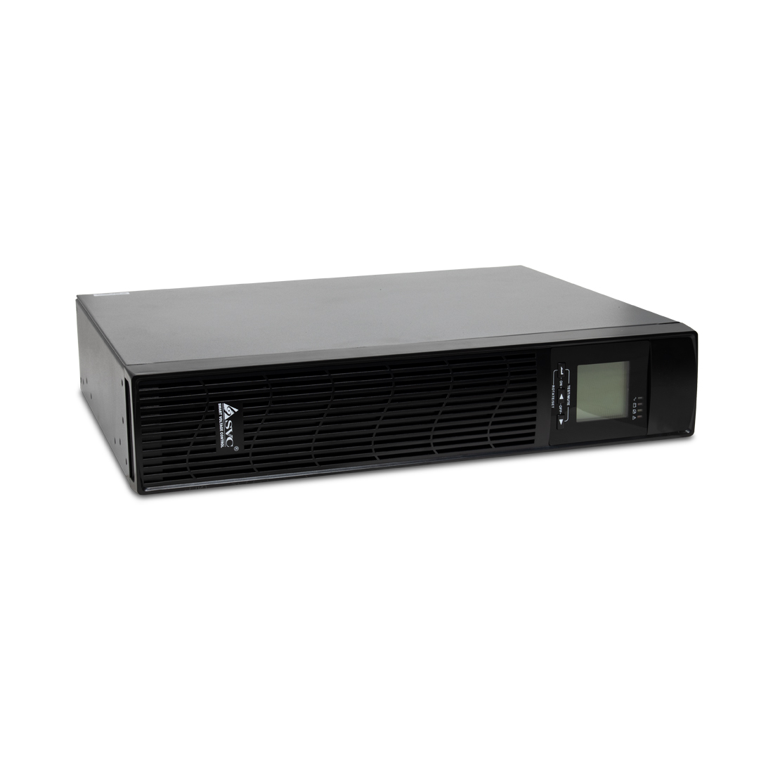 Источник бесперебойного питания, SVC, RTU-1KL-LCD, 1000VA (800W), Стоечный 19'' 2U, RTU-серия, USB-SMART, Диапазон работы AVR: 165-280В, Бат.:7ач*2 шт., Выходные разъемы: 2 х Schuko + 1 х IEC C13 , Вентилятор: 8cм*1шт., 3 вых., Чёрный