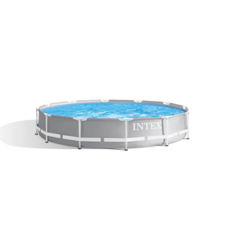 Каркасный бассейн Prism Frame 366 х 76 см, INTEX, 26710NP, Винил, 6503 л., Стальной каркас, Серый, Цветная коробка