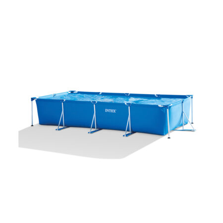 Каркасный бассейн Rectangular Frame 450 x 220 х 84 см, INTEX, 28273NP, Винил, 7127 л., Стальной каркас, Синий, Цветная коробка
