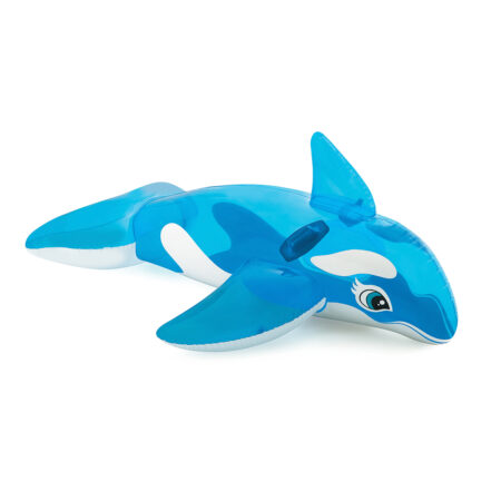 Надувная игрушка для катания верхом Дельфинчик (Lil` Whale) 152 х 114 см, INTEX, 58523NP, Винил, С ручками, Голубая, Цветная коробка