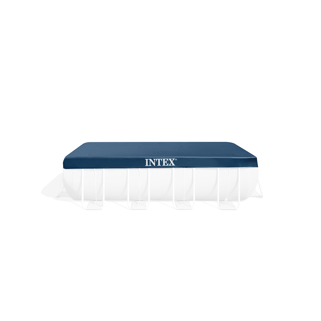 Тент для каркасных бассейнов размером 400 х 200 см, INTEX, 28037, Винил PVC, Тёмно-синий, Цветная коробка