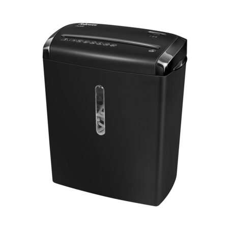 Шредер, Fellowes, Powershred P-28S (FS-47101), Уровень секретности P-2, Фрагмент 6 мм., Подача: 8 лст, Ёмкость корзины 15 л., Продольная резка, Чёрный