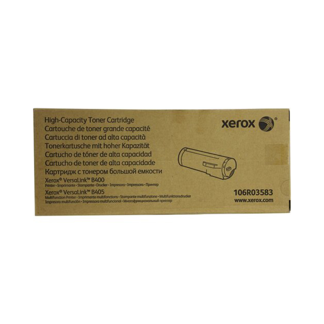 Тонер-картридж повышенной емкости, Xerox, 106R03583, Для Xerox VersaLink B400DN/B405DN, 13 900 страниц (А4)
