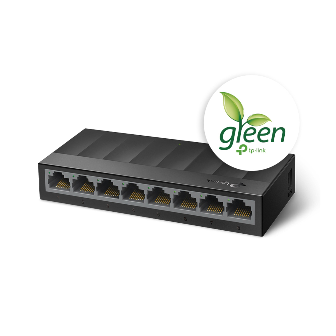 Коммутатор, TP-Link, LS1008G, Неуправляемый 8-портовый 10/100/1000 Мбит/с настольный коммутатор.