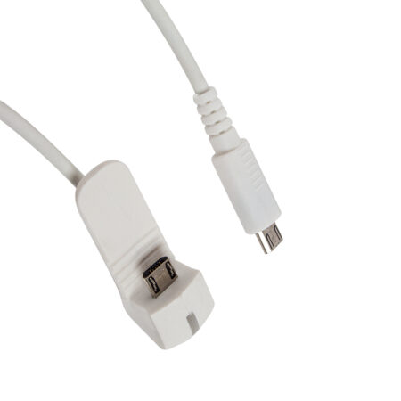 Противокражный кабель, Eagle, A6150BW, reverse-micro USB, функция защиты, функция подзарядки, длина кабеля 1.5 метра, управление через контроллер, подключение к контроллеру micro USB, белый