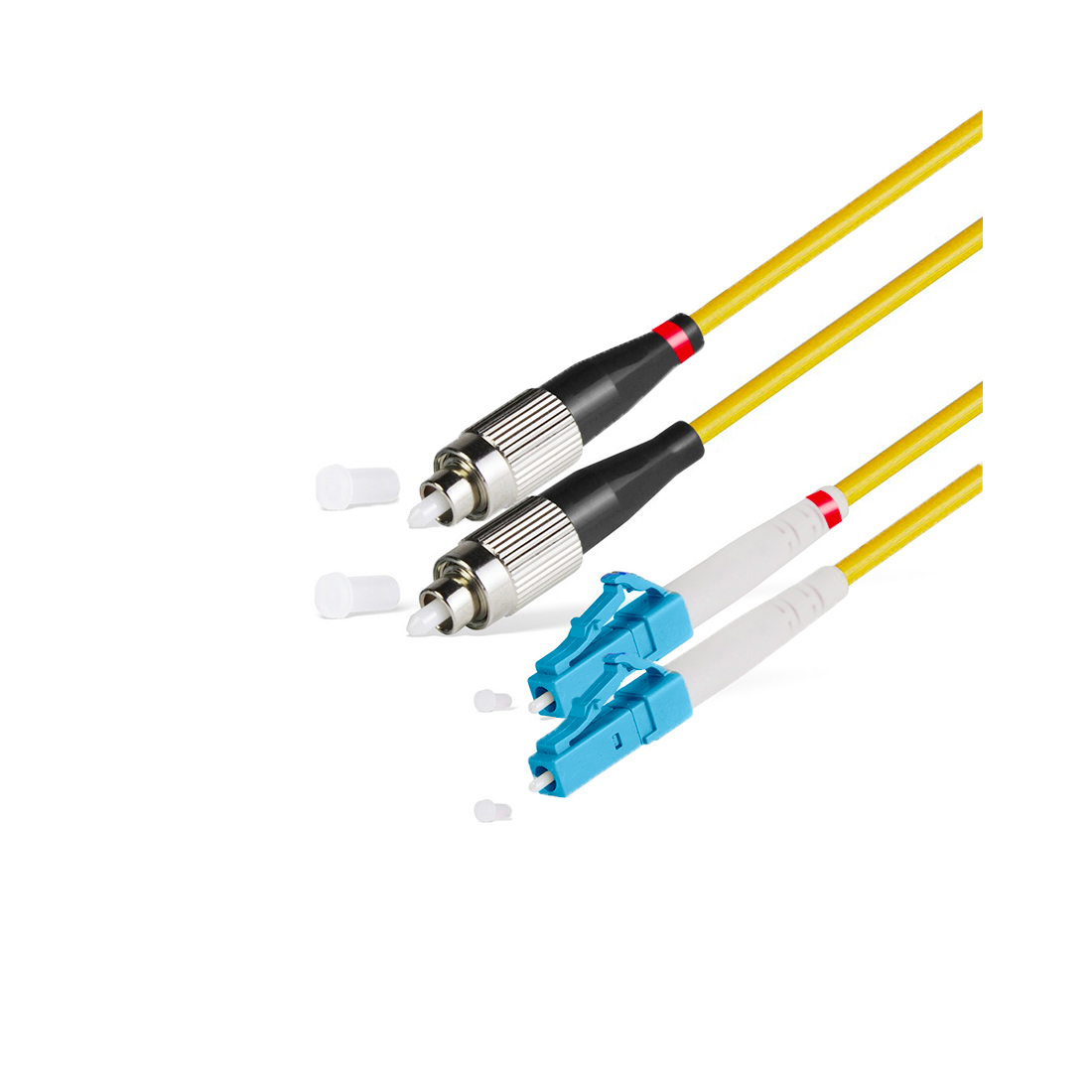 Патч корд оптоволоконный,, FC/UPC-LC/UPC SM 9/125 Duplex 3.0мм 1 м, LSZH