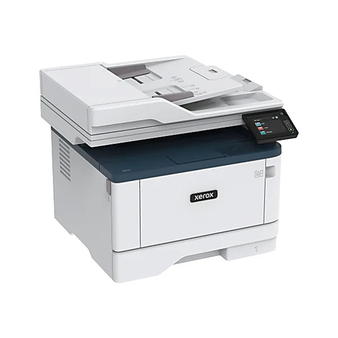 Монохромное МФУ, Xerox, B315DNI, B315V_DNI, Лазерное, А4, 40 стр./мин., Подача 350 листов, Двусторонний автоподатчик документов, до 92 изобр./мин., Сенсорный дисплей 2.8", 1 ГГц CPU, 512 МБ RAM, USB 2.0, Ethernet 10/100, Wi-Fi