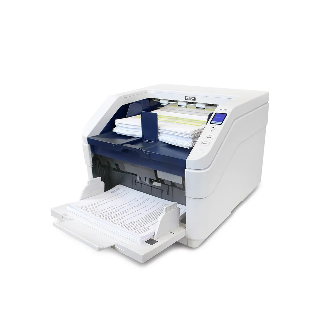 Сканер, Xerox, W130 (100N03612), DADF, A3, 130 стр./мин., 260 изобр./мин., ёмкость автоподатчика - 500 листов, USB 3.1 Gen 1, макс. нагрузка - 100 000 стр./день