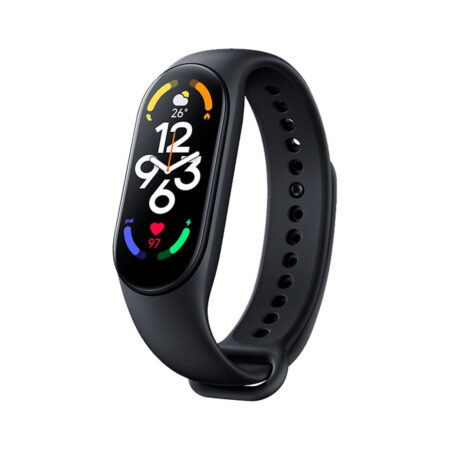 Фитнес браслет, Xiaomi, Mi Smart Band 7, M2129B1 / BHR6008GL, 1.62" AMOLED, Разрешение экрана 192 x 490, Аккумулятор 180 мАч, Водонепроницаемость 5 АТМ, Черный