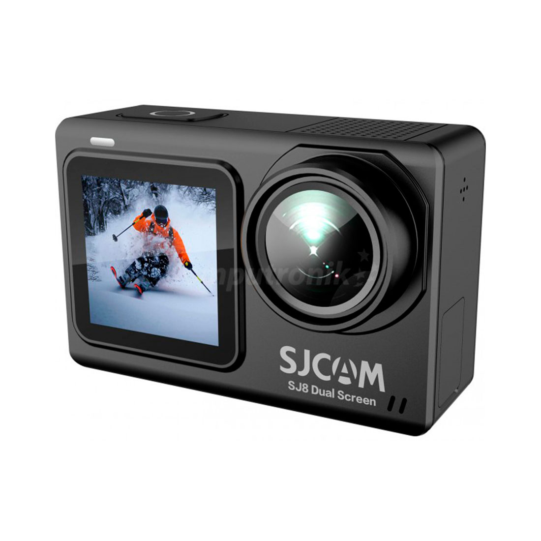 Экшн-камера, SJCAM, SJ8 DUAL SCREEN, 4K/30fps, Sony IMX335 16 МП 140,5°, Wifi 2.4G, Slow motion, Чипсет Novatek 96675, 1200mAh, 2.33" сенсорный дисплей, Чёрный