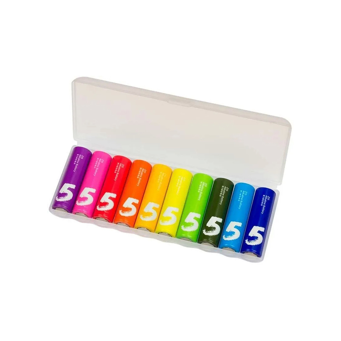 Батарейки, Xiaomi, AA Rainbow Batteries (10 штук в упаковке), BHR5393GL/AA LR6, Alkaline Baery 1.5 V