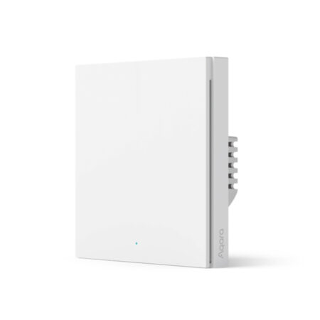 Настенный выключатель одноклавишный, Aqara, Smart Wall Switch H1 (With Neutral, Single Rocker), WS-EUK03, 86 х 86 х 37,55 мм, Zigbee 3.0, Напряжение питания: 100 – 250 В~, 50/60 Гц, Максимальная нагрузка: 2000 Вт, 0°С…+40°С, Для работы устройства требуется Центр умного дома (Hub) с поддержкой Zigbee 3.0, Работает с Алисой, Белый