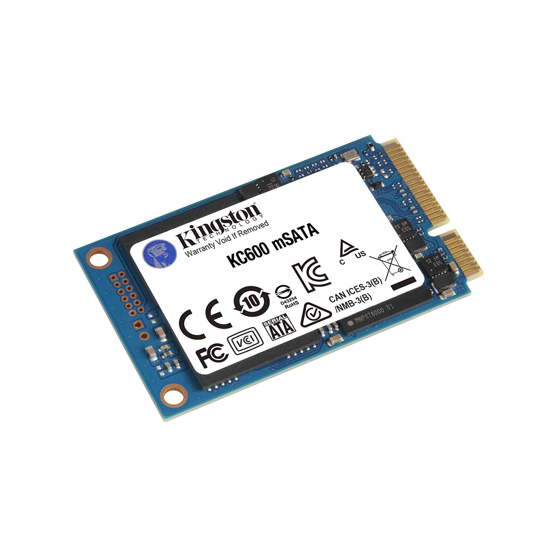 Твердотельный накопитель SSD, Kingston, SKC600MS/256G, 256 GB, mSATA, 550/520 Мб/с