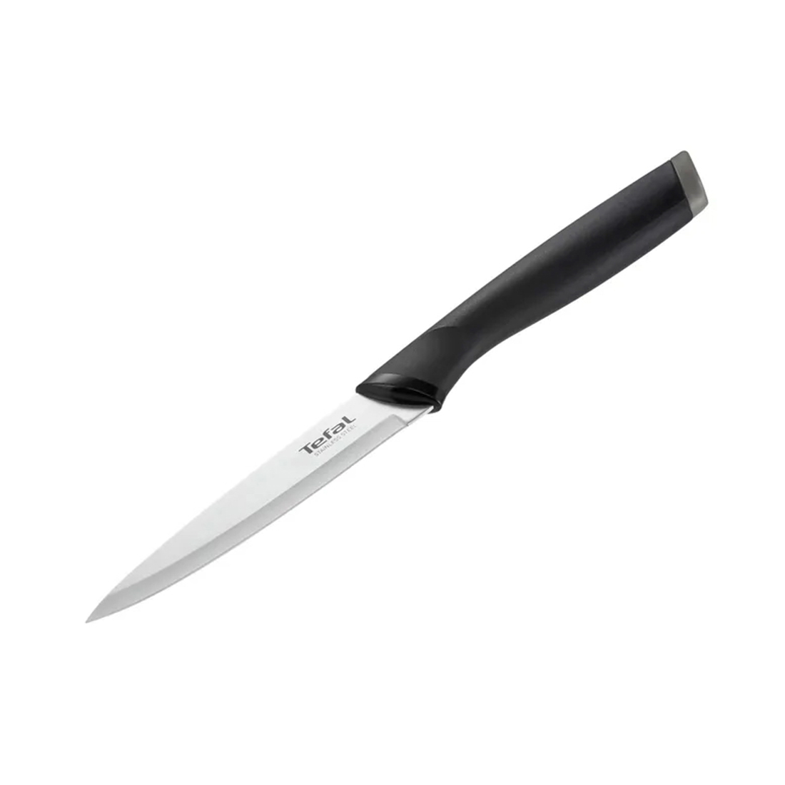 Нож многофункциональный, Tefal, Comfort K2213904, 12см, Универсальный, Пластик, Нержавеющая сталь, Чехол, Черный