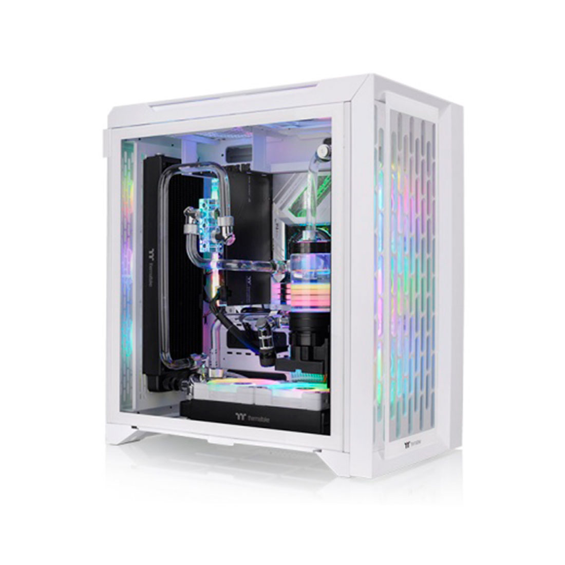 Компьютерный корпус, Thermaltake, CTE C700 TG ARGB Snow, CA-1X7-00F6WN-01, Mid Tower, Mini-ITX/M-ATX/ATX/E-ATX, USB 3.2 (Gen 2) Type-C*1, USB 3.0*2, HD Audio, Кулер 3*140 мм CT140 white fan, 7*3,5"/6*2,5", Высота процессорного кулера до 190мм, Длина VGA до 410мм, Сталь/Пластик, Закаленное стекло, 566.5*327.6*505.5мм, Без Б/П, Белый