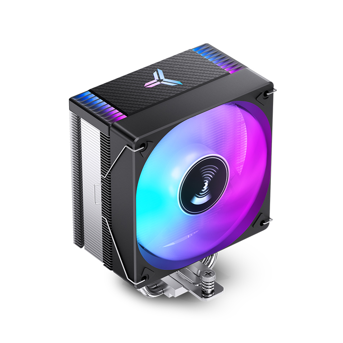 Кулер для процессора, Jonsbo, CR-1000 EVO(Color) Black, INTEL: LGA 1700/1200/115X, AMD AM4/AM5, TDP 220W, 120мм, 1500 об/мин, 59.48CFM, 32dB(A), 4 pin PWM, 120*71*154мм, Чёрный
