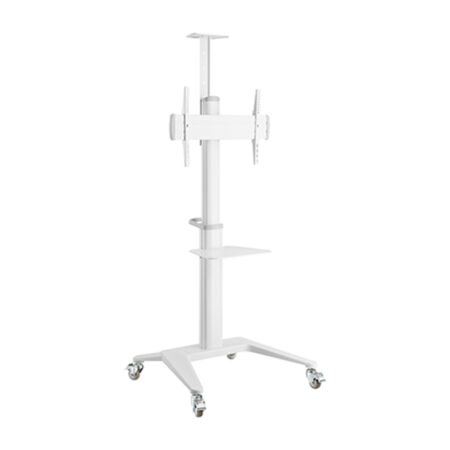 Стойка мобильная, Brateck, TTV12-46TW, 37"-70", Макс. нагрузка - 70 кг, 1250-1600 мм, Угол наклона +5°~-12°, белый