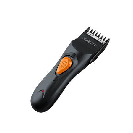 Машинка для стрижки, Scarlett, SC-HC63050, мощность 2W, питание аккумулятор, тип аккумулятора 1x600 mAh Ni-Cd, длина электрошнура 0.8м, Черный/оранжевый