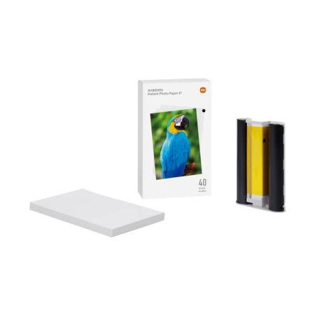 Фотобумага, Xiaomi, Instant Photo Paper 6" (40 Sheets), BHR6757GL/SD20, Для фотопринтера Xiaomi Instant Photoprinter 1S, Размер 6", 40 листов, Картридж в комплекте, Глянцева