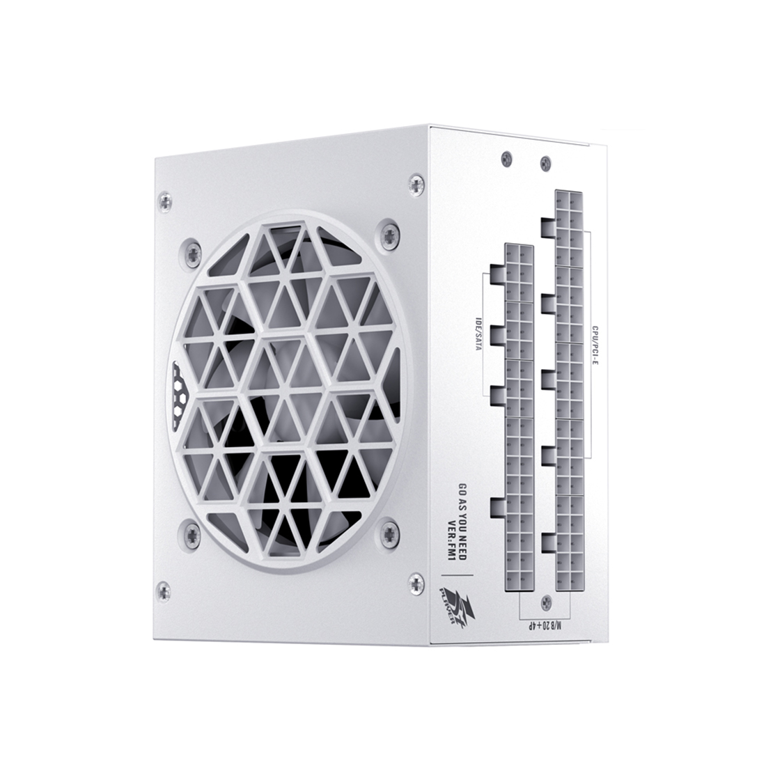 Блок питания, 1STPLAYER, PS-750SFX-WH, 750W, SFX, APFC, PLATINUM, 20+4 pin, 4+4pin, 8*Sata, 4*Molex, 2*PCI-E 6+2pin, Modular, Вентилятор 8см, 100х125х63.5мм, Белый
