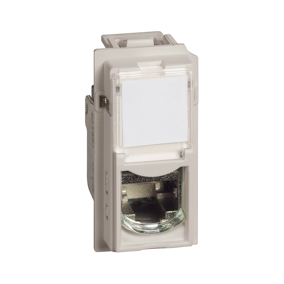 Розетка компьютерная, Bticino, KM4279C6, Living Now RJ45 cat6 UTP 1 модуль песочный