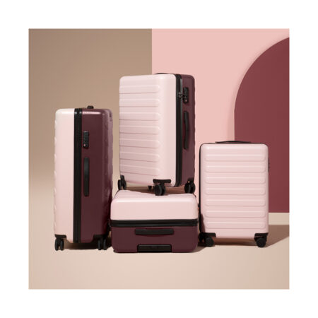 Чемодан, NINETYGO, Rhine Luggage 28" Pink+Red, 6941413222129, 80.5*52.5*31 см, 6 кг, Поликарбонат, Розово-красный