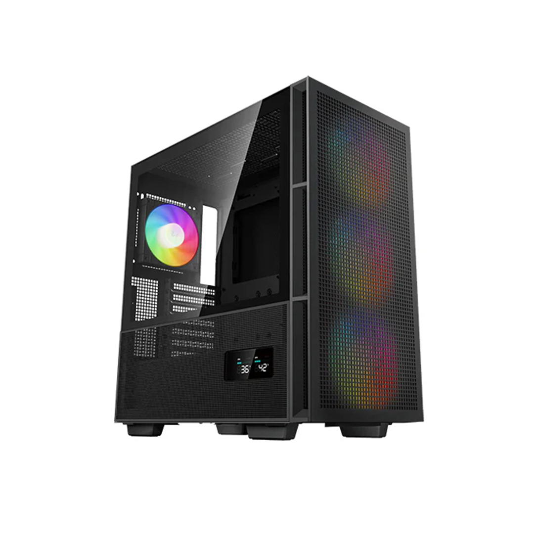 Компьютерный корпус, Deepcool, CH560 DIGITAL R-CH560-BKAPE4D-G-1, E-ATX/ATX/Micro ATX/Mini-ITX, USB 3.1*1/3.0*1, HD-Audio+Mic, Кулер 3*140см/120 ARGB, Высота процессорного кулера до 175мм, Длина VGA до 380мм, 2*3.5"/2+1*2.5", Сталь 0,6, 458х230х471мм, Без Б/П,Чёрный