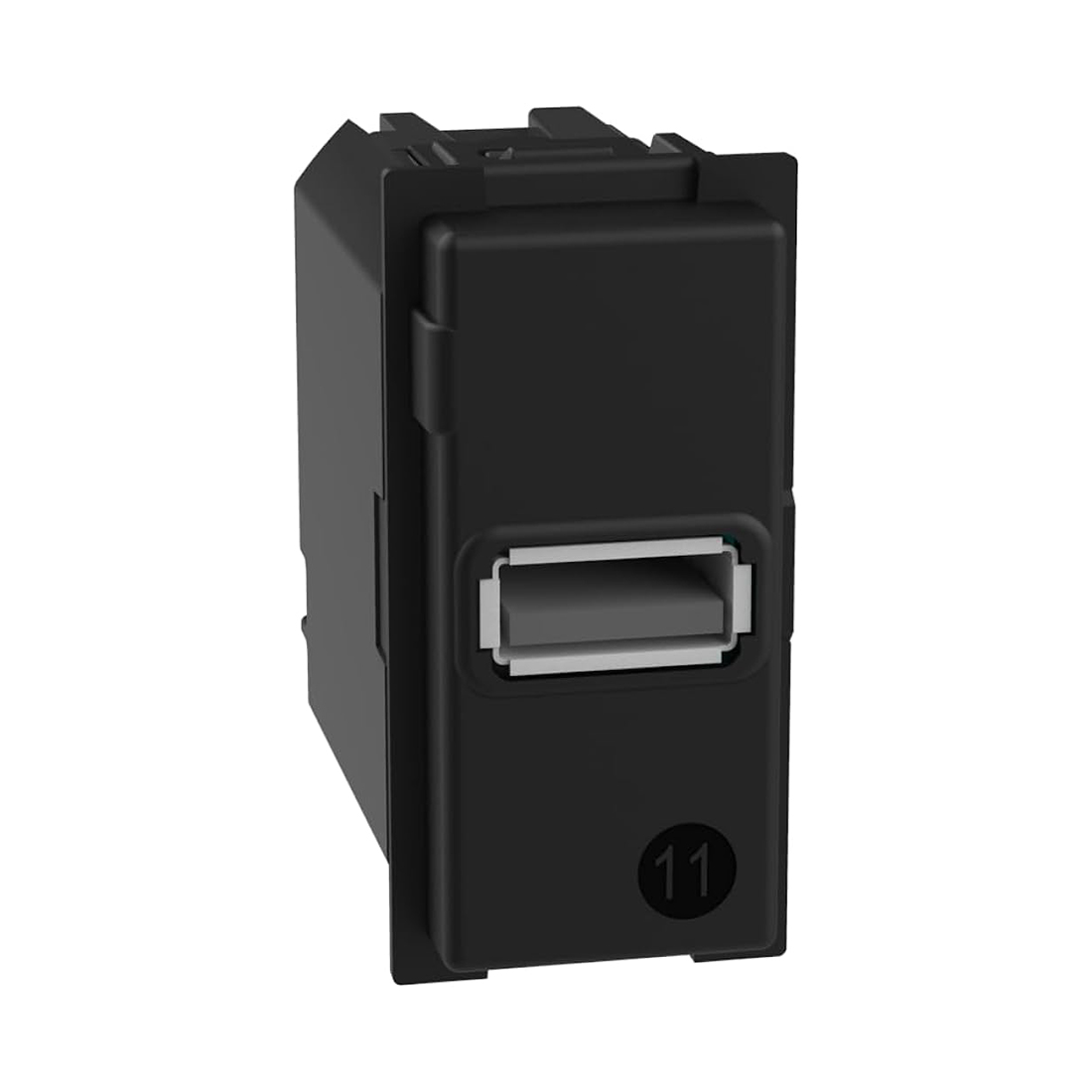 Зарядное устройство, Bticino, K4191A, Living Now USB 15 Вт 3000мА 1 модуль черный