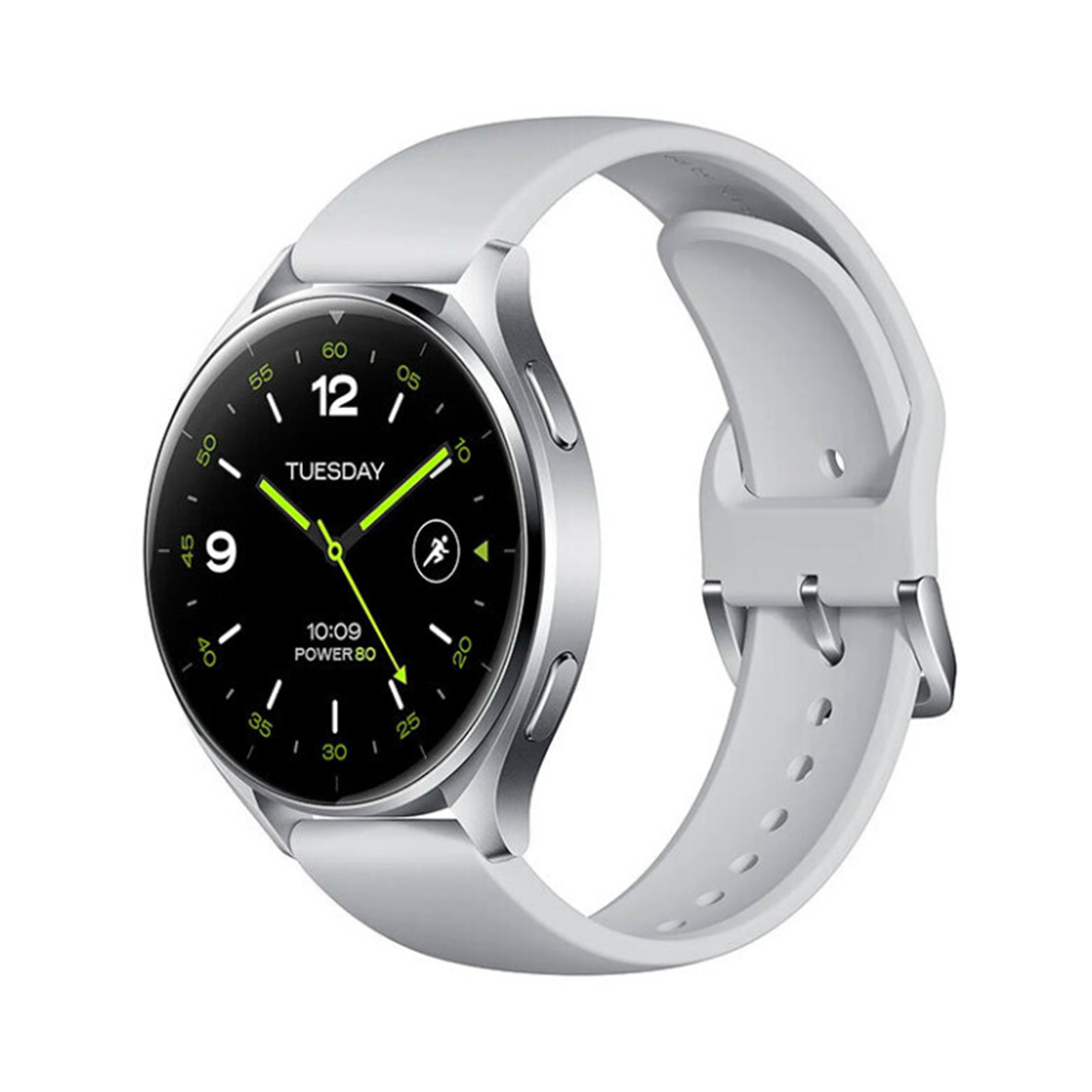 Смарт часы, Xiaomi, Watch 2, M2320W1 / BHR8034GL, Дисплей 1.43" AMOLED, Разрешение 466 x 466, Водонепроницаемые (5 АТМ), GPS+GLONASS, Galileo, BDS, QZSS, Батарея 495 мАч, Совместимость только с Android, Серебристый