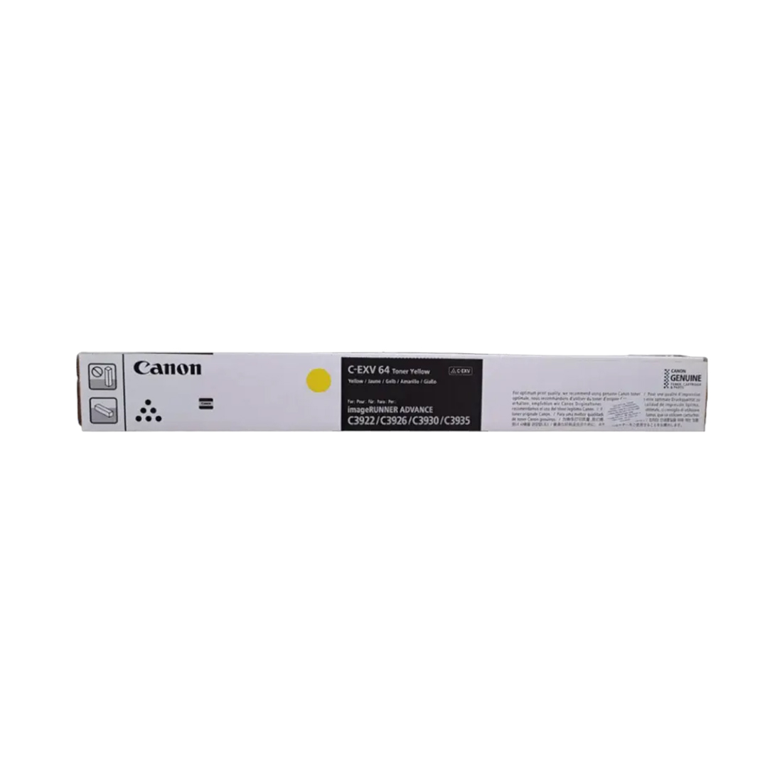 Тонер-картридж, Canon, C-EXV 64 Yellow, 5756C002AA, для imageRUNNER ADVANCE DX C3922i/C3926i/C3930i/C3935i, 25 500 стр. (А4)