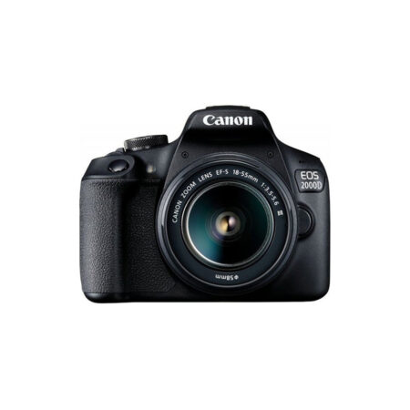 Цифровой зеркальный фотоаппарат, Canon, EOS 2000D, kit EF-S 18-55 DC III Black, (2728C007AA / 2728C002AB)