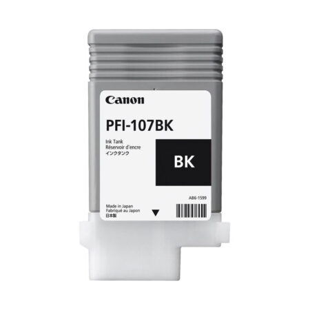 Чернила, Canon, Ink Tank, PFI-107 Black, 6705B001AA, для imagePROGRAF 670/680/685/770/780/785, 130 мл