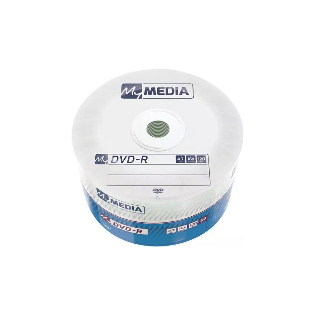 Диск DVD-R, MyMedia, (69202) 4.7GB, 50штук в упаковке, Printable, Незаписанный